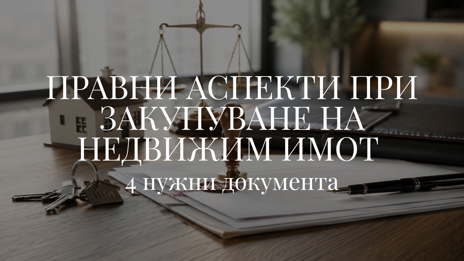 Правни аспекти при закупуване на недвижим имот