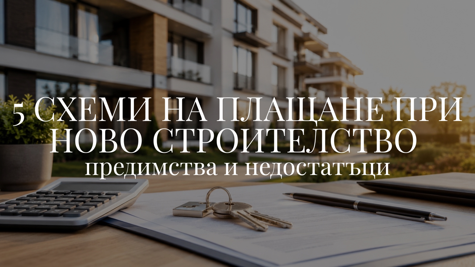 5 схеми на плащане при ново строителство