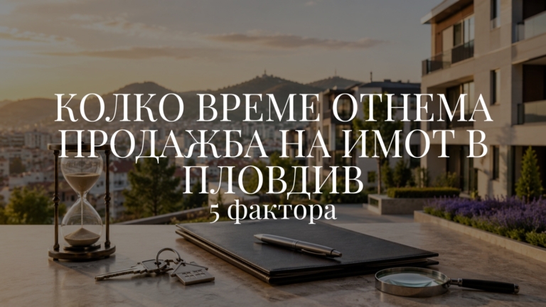 Колко време отнема продажба на имот в Пловдив