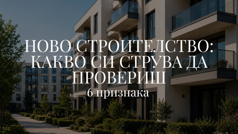 Ново строителство: 6 признака, които си струва да провериш