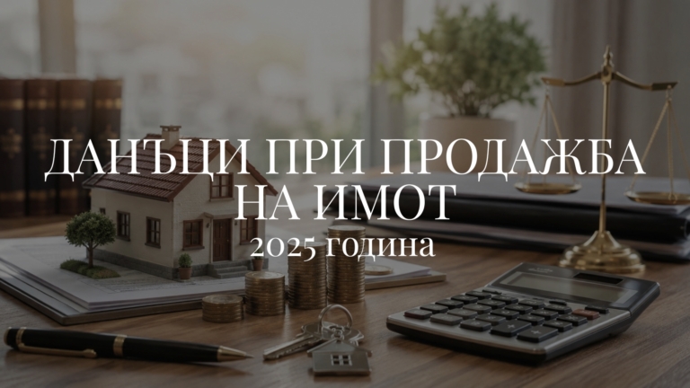 Данъци при продажба на имот