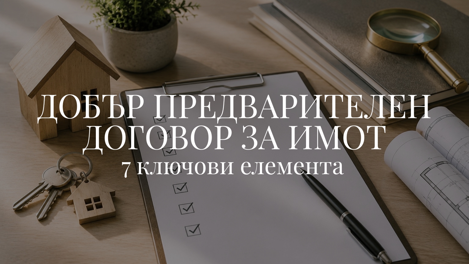 7 ключови елемента на добър предварителен договор за имот