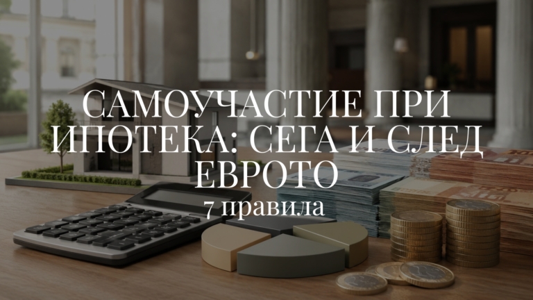 самоучастие при ипотека: сега и след еврото
