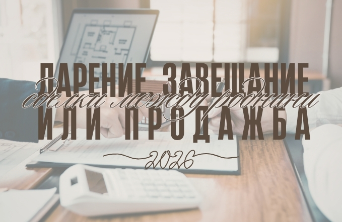 Сделки между роднини: дарение, завещание или продажба