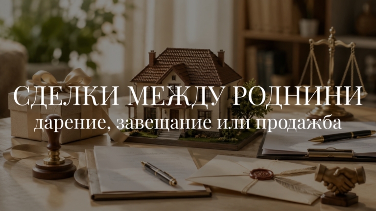 Сделки между роднини: дарение, завещание или продажба